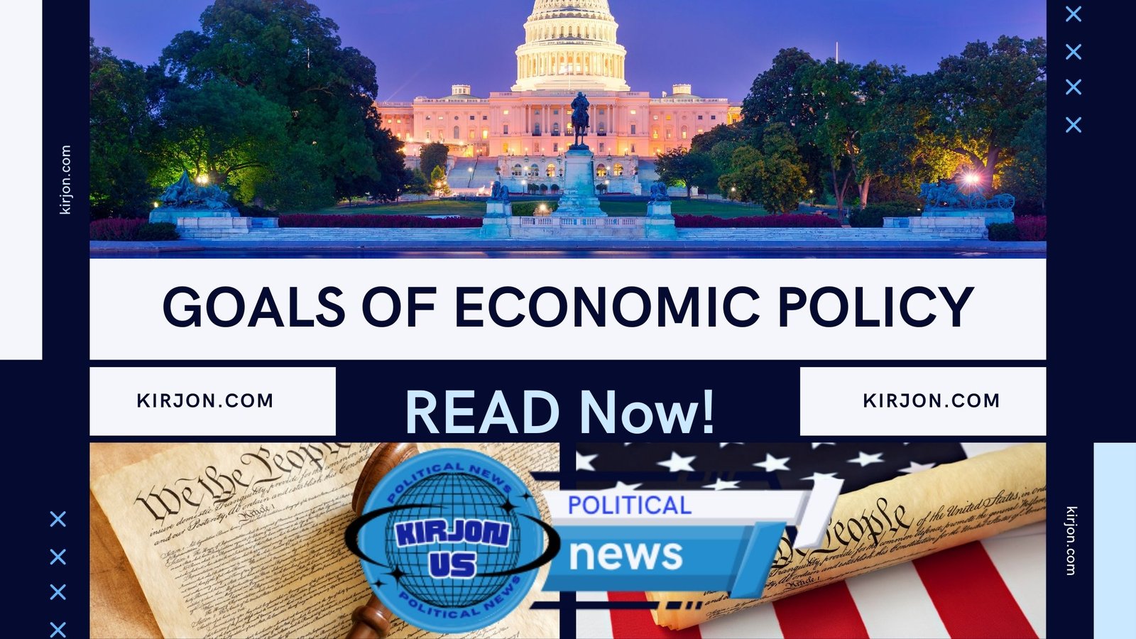 What are the four goals of economic policy