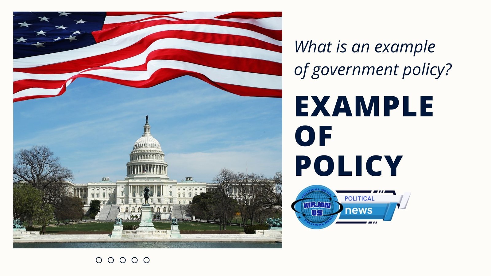 What is an example of government policy